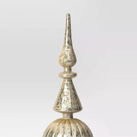 Christmas Lit Finial Tree Topper Hanukkah Bush Ornament 14.5" Light Up Holiday - Picture 6 of 6